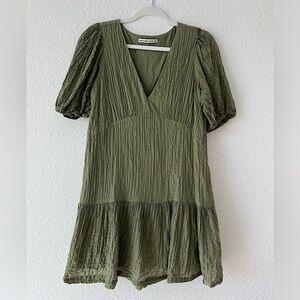 Abercrombie & Fitch Olive Green Mini Dress